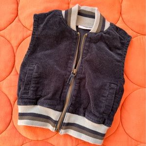 Jamie Kay Navy Cord Vest 6-12 months